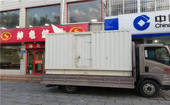 保德出租发电机施工案例